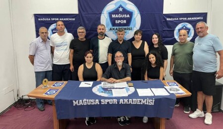 Mağusa Spor Akademisi Genel Kurulu yapıldı: Ahmet Ogan yeniden başkan seçildi