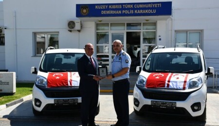 Değirmenlik Akıncılar Belediyesi’nden Demirhan Polis Karaokulu’na 2 araç