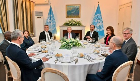 Erhürman, Guterres ve Hristodulidis akşam yemeğinde buluştu
