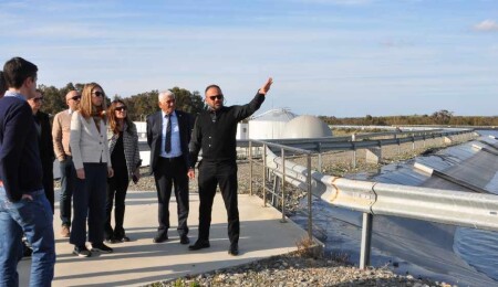 Avrupa Komisyonu Kıbrıs Çözüm Destek Birimi’den Güzelyurt Belediyesi Atık Su Arıtma Tesisi’ne ziyaret