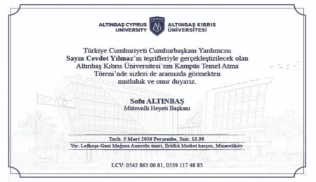 Altınbaş Kıbrıs Üniversitesi’nde kampüs temel atma töreni gerçekleştirilecek