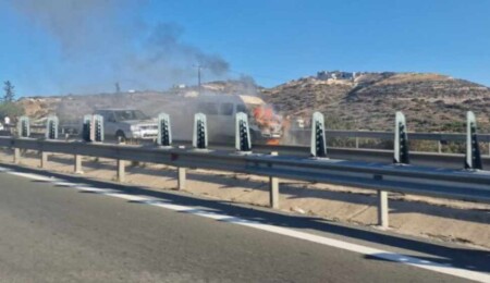 RMMO askerlerini taşıyan otobüste yangın çıktı