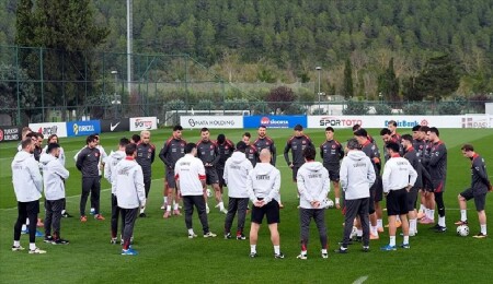 Türkiye A Milli Futbol Takımı, Gürcistan maçının hazırlıklarını tamamladı