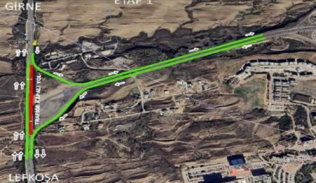 Lefkoşa - Girne ana yolu ve Kuzey Çevre Yolu’nda kavşak düzenlemesi başlıyor