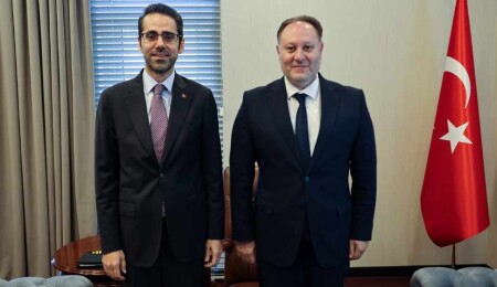 Ziya Öztürkler, Yasin Ekrem Serim’i ziyaret etti