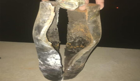 Vatandaşın evinin yakınlarına düşen top mermisi ürküttü!