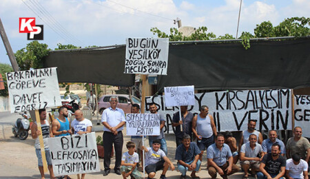 Yeşilköylü kırsal kesim arazisi istedi, sokağa çıktı