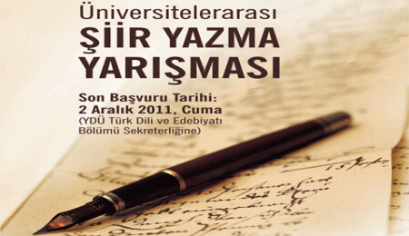 YDÜ'de üniversitelerarası şiir yazma yarışması düzenleniyor...