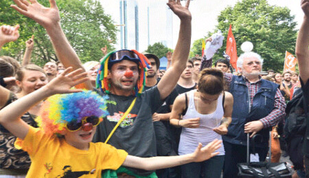 Kapitalizme karşı 'Blockupy'