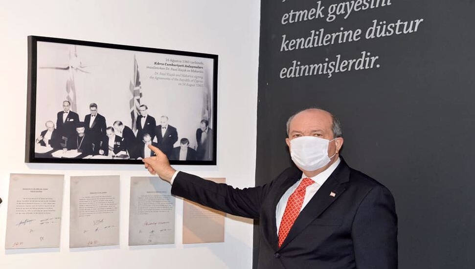 Ersin Tatar: "Kıbrıs Türkü verdiği mücadele sonunda iki devletli anlaşma formülünü dünyaya haykırabildi"