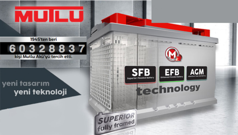 1945'ten beri 6 milyonun üzerinde kişi Mutlu Akü'yü tercih etti...