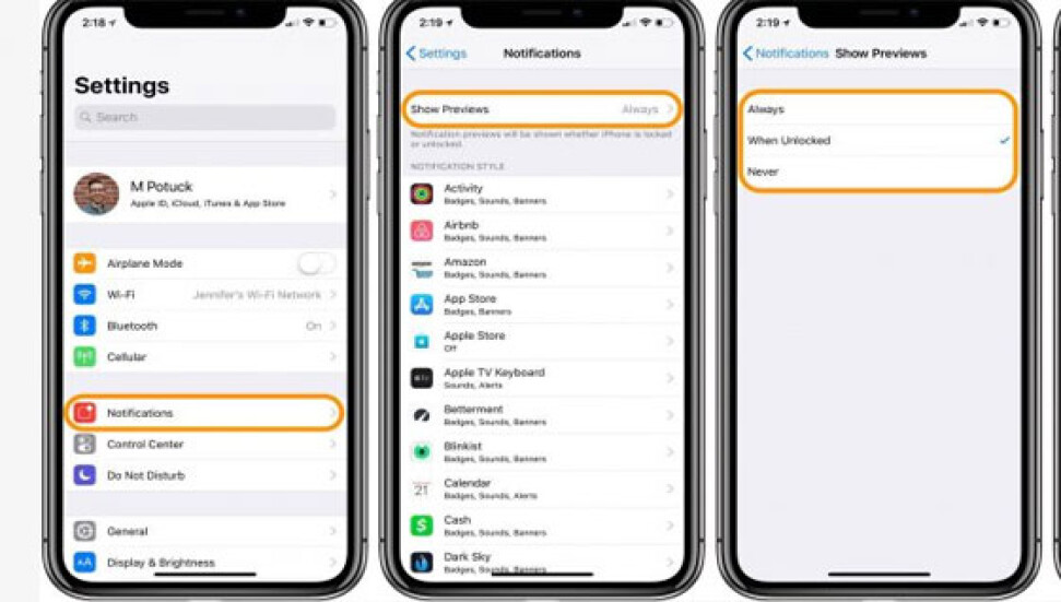 3 adımda iPhone bildirimlerinizi gizleyin