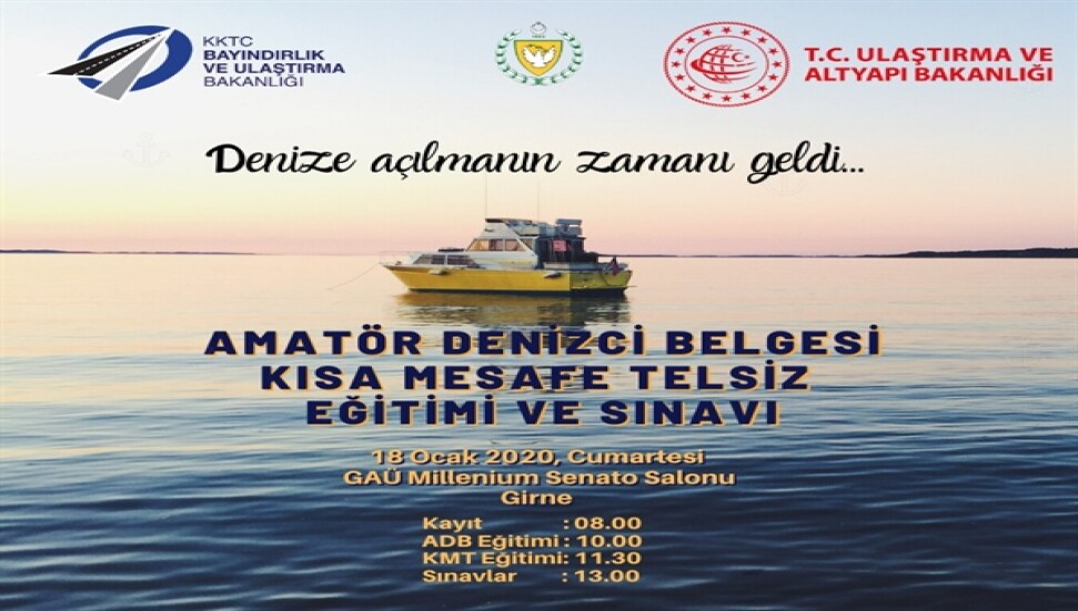 Amatör denizcilik eğitim ve sınavlarının üçüncüsü 18 Ocak’ta