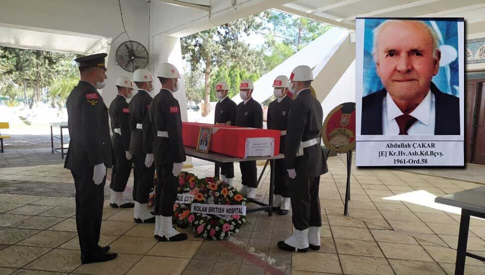 Kıbrıs Gazisi Abdullah Çakar son yolculuğuna uğurlandı