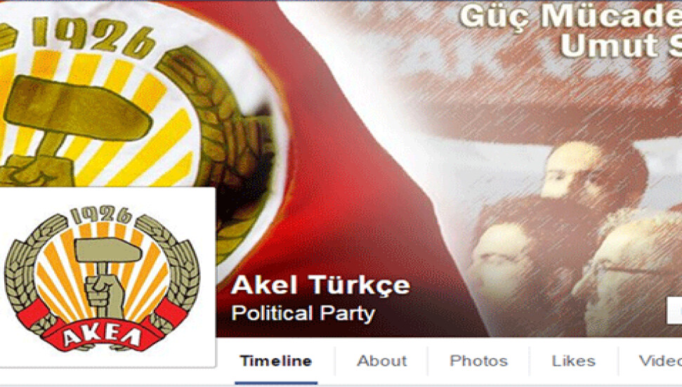 AKEL'den Türkçe Facebook sayfası