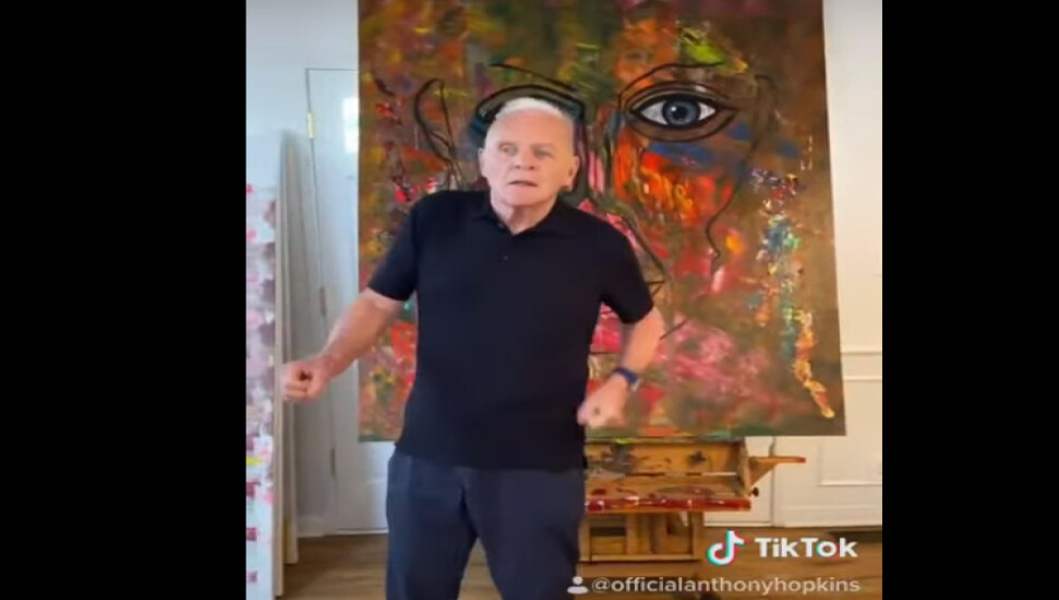 Anthony Hopkins, TikTok'ta dans etti