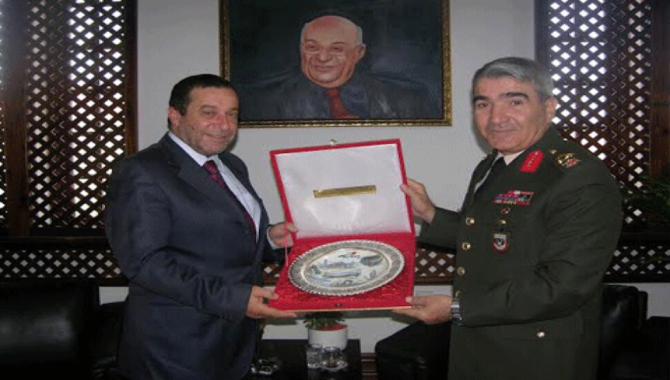 Denktaş, KTBK Komutanı Korgeneral İsmail Serdar Savaş'ı kabul etti