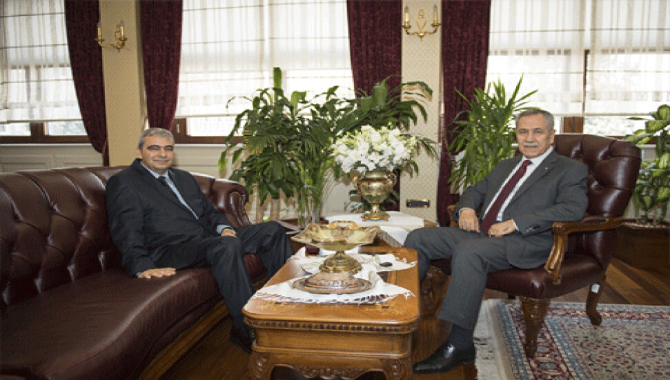 Arınç KKTC Ankara Büyükelçisi Fazıl Can Korkut'u kabul etti