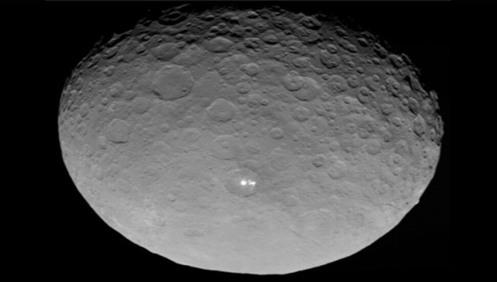 Ceres'in yakın çekim görüntüsü