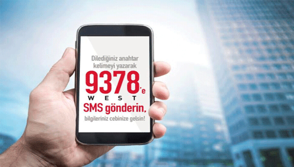 Creditwest müşterileri, maaşlarının yattığını SMS'le anında öğrenebiliyor