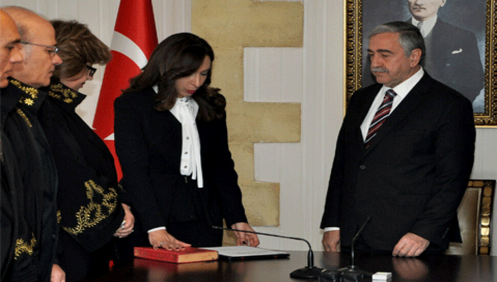 Beril Çağdal, Akıncı'nın huzurunda yemin etti