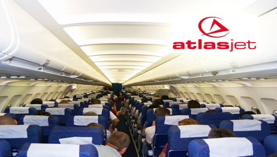 Yine Atlasjet yine KKTC-İzmir seferi. Atlasjet tek motorla İzmir'e uçtu