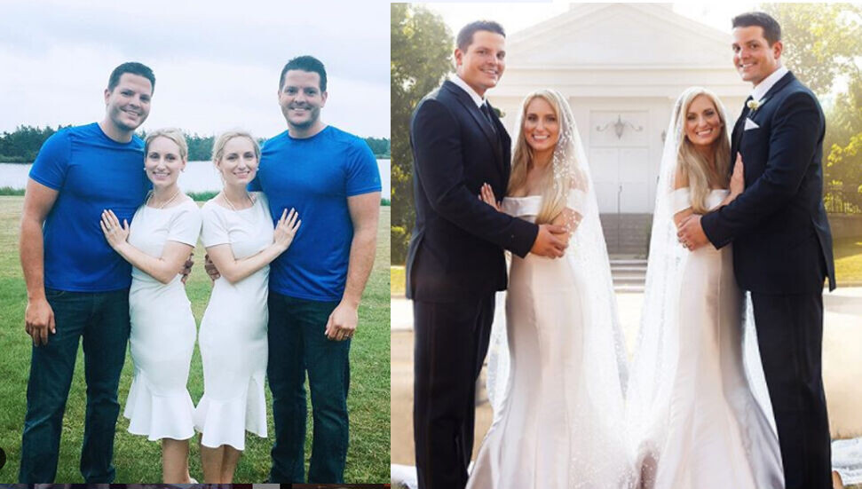 İkizlerle evlenen ikizler, hamileliklerini de aynı anda duyurdu