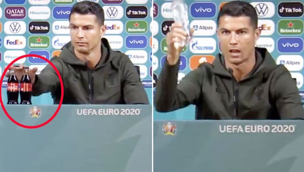 Ronaldo'ya Coca-Cola'ya tavrı sonrası 'iki yüzlülük' eleştirisi: 'Geçmişte reklamlarında oynadı'