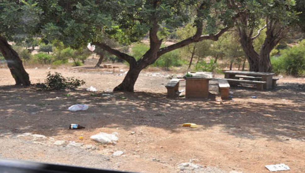 Girne Boğaz Piknik Alanının durumu içler acısı