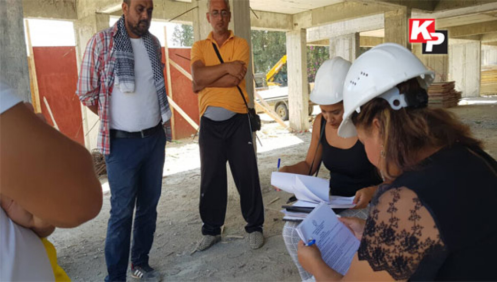 Çalışma Dairesi inşaatları denetledi, 5 firmanın inşaatı durduruldu!