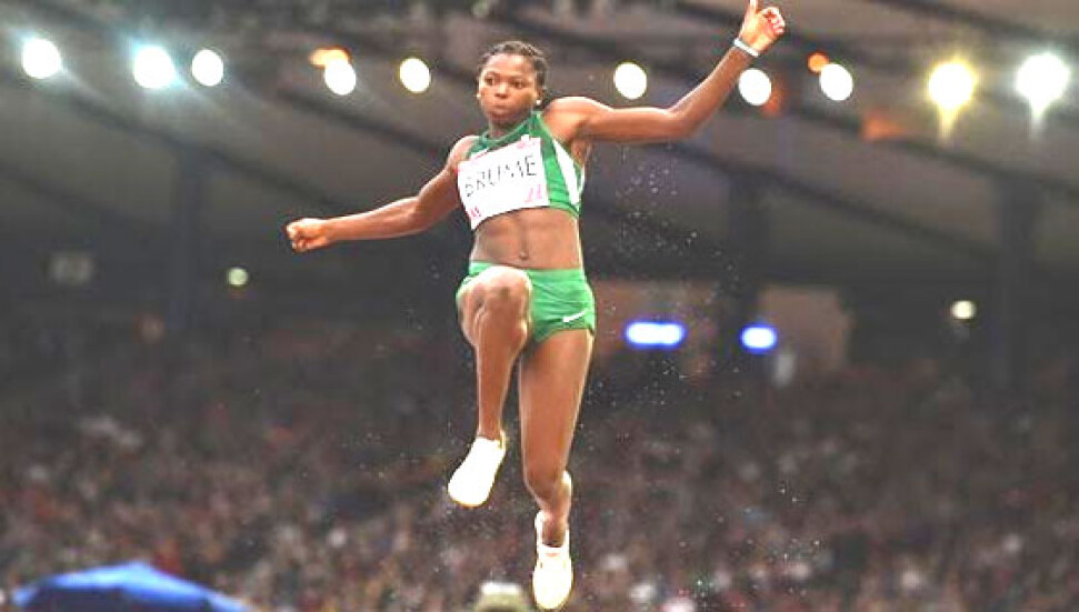 Uzun atlama branşında dünyaca ünlü Nijeryalı Atlet Ese Brume DAÜ'de