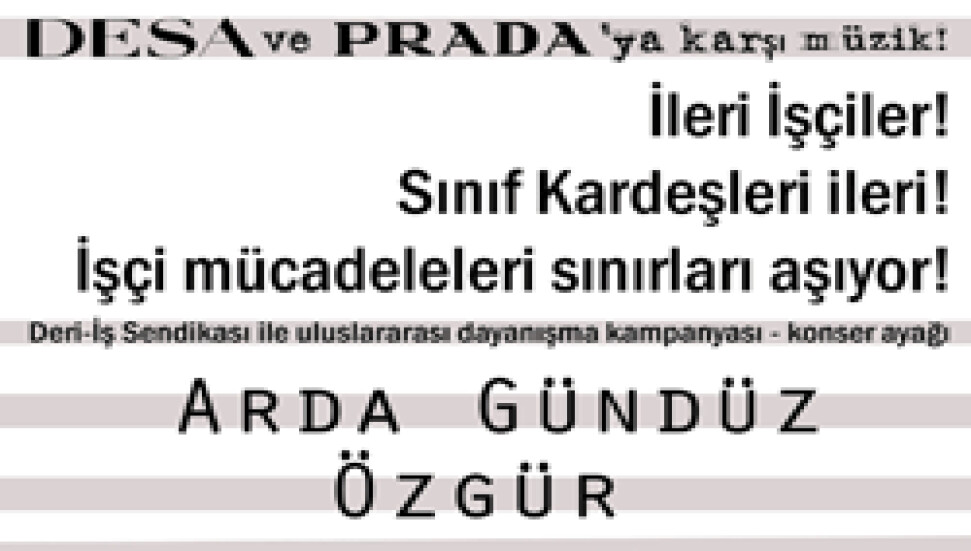DESA emekçileri ve Deri - İş Sendikası'na Kıbrıs'tan da destek geldi