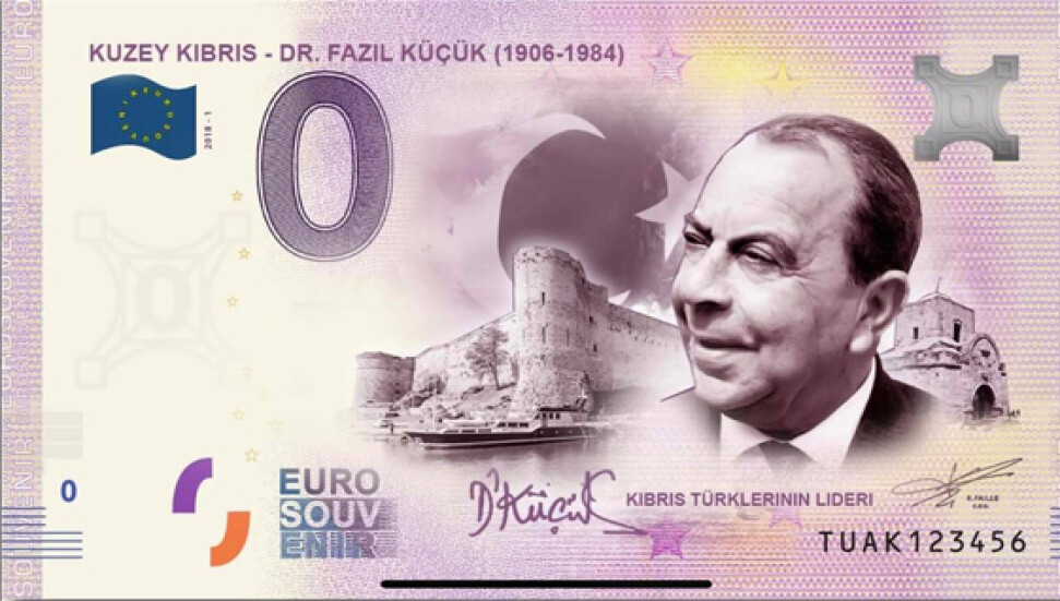 Dr. Fazıl Küçük adına basılan '0' Euro anı parası Cuma günü tanıtılacak