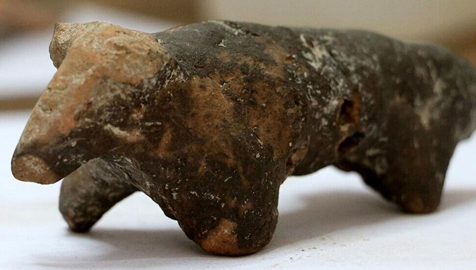 Maydos Antik Kenti'nde 3 bin yıllık koç figürü bulundu