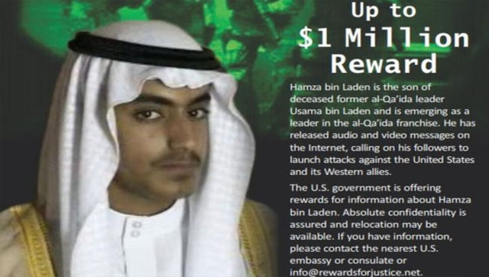 El Kaide liderliğinde ismi öne çıkan oğul Hamza Bin Ladin'in başına ödül kondu