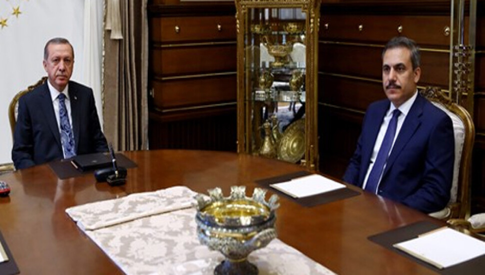 Erdoğan, Hakan Fidan'ı kabul etti
