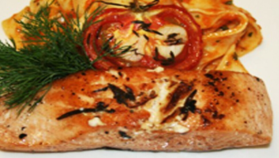 Fettucinili somon ızgara