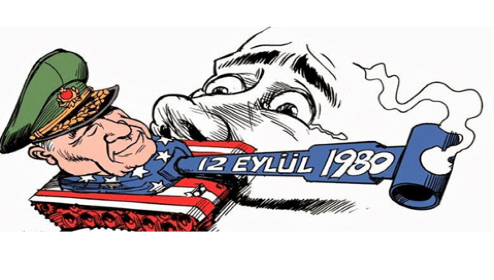 Dünyaca ünlü karikatürist Kenan Evren'i çizdi