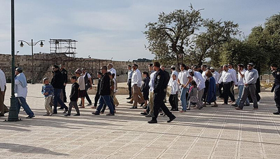 Fanatik Yahudiler Mescid-i Aksa'ya baskın düzenledi