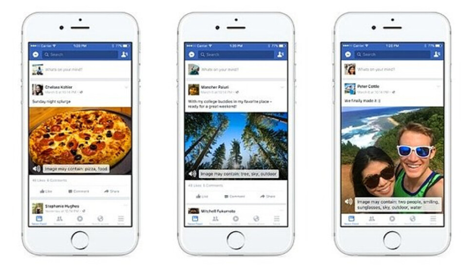 Facebook'tan görme engellilere özel fotoğraf tanıma yeniliği