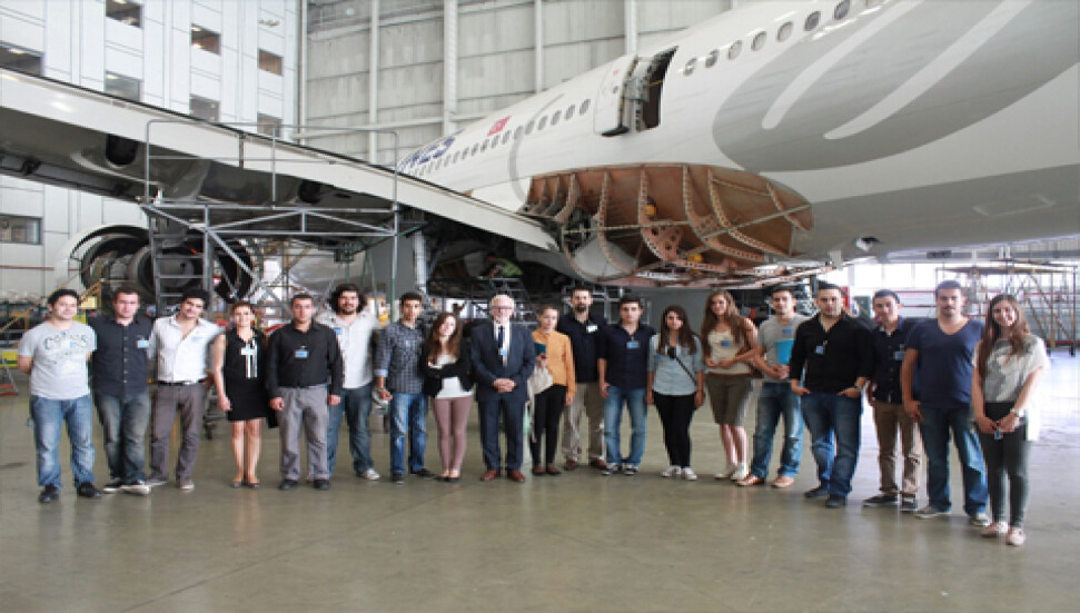 THY Havacılık Akademisi, GAÜ Havacılık öğrencilerini ağırladı