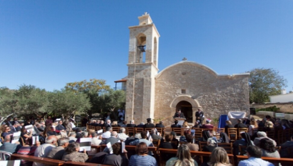 Koruçam'da bulunan St. George kilisesi restorasyon çalışması sona erdi