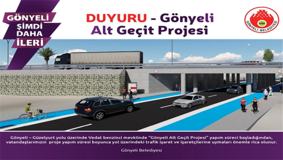 Gönyeli Alt Geçit Projesi yapım süreci başladı