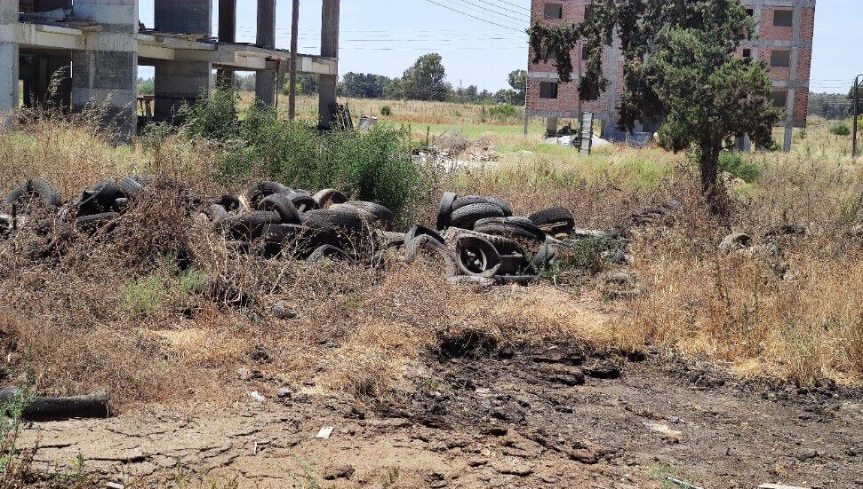 Mağusa Kaliland Bölgesi’nin manzarası içler acısı