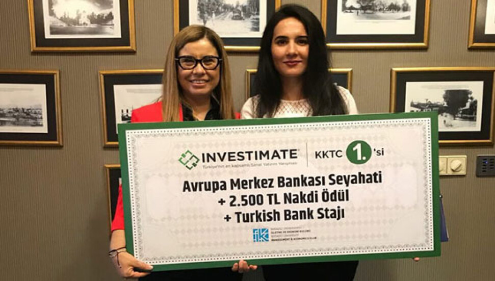 "Investimate Sanal Yatırım Yarışmasında birincilik ödülünü KAÜ Öğrencisi İrem Uysal Aldı
