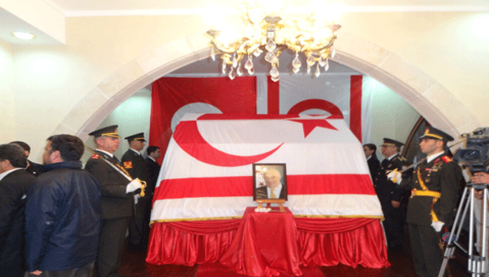 Kurucu Cumhurbaşkanı Rauf Denktaş için yapılan devlet töreni...