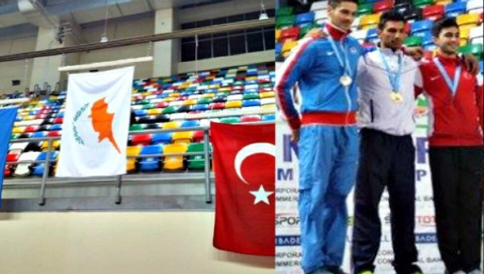 Şampiyonada bir kez daha Kıbrıs Cumhuriyeti bayrağı!