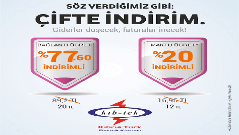 KIB-TEK'ten teknoloji sayesinde, iki indirim birden