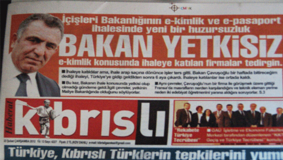 'e-kimlik ve pasaport ihalesinde Bakan Çavuşoğlu yetkisiz'