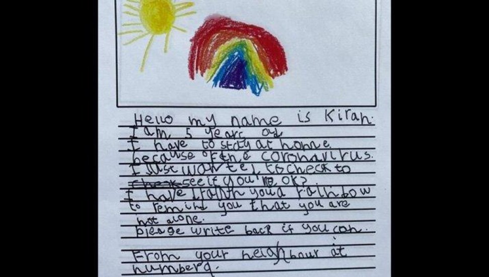 Sosyal medya İngiliz kızın bu mektubunu konuşuyor